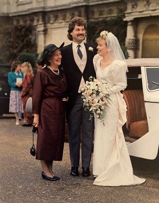 Mum at Alistair and Lorna's wedding