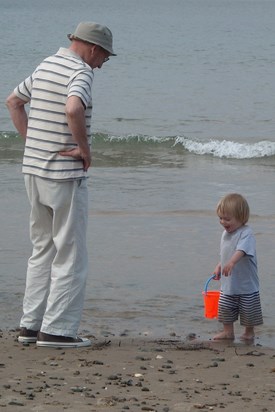 Thankful for  many happy days on Llandanwg beach . Miss you Grandad Jack, love Joe  xx