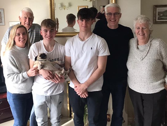 Fred, Sylvia, Howard, Helen, James, Thomas and Lottie