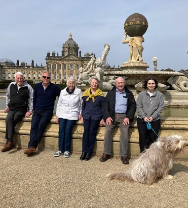 Castle Howard with Derryk, Kate, Jill, David and Monty