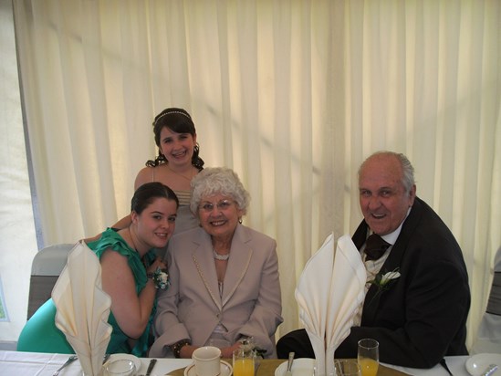 Alun's wedding with mam, Dan and FFion