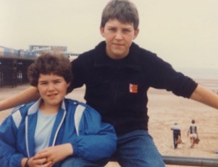 Me and Lawrence in Blackpool.