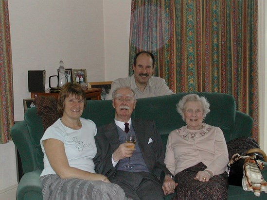 Lewis's 85th Birthday with Auntie Hilda, emailed by Karen to me May 14 th 2006 - Alan