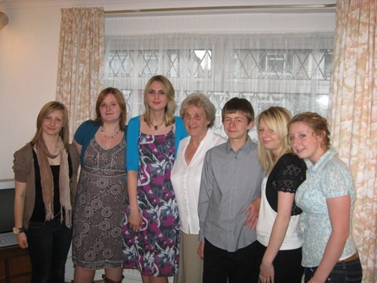 Mum with all her Grandchildren
