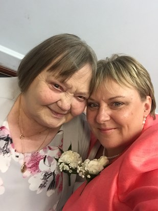 My mum and me on my wedding day. Such a wonderful day xxx