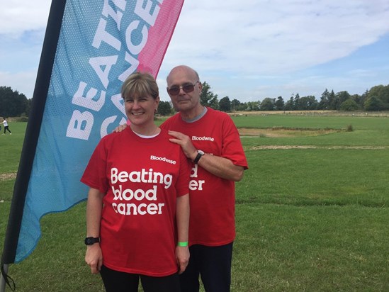 Beating Blood Cancer - participating in a 5 mile sponsored walk with Clare (that turned out to be 5.5 miles long) in September 2018