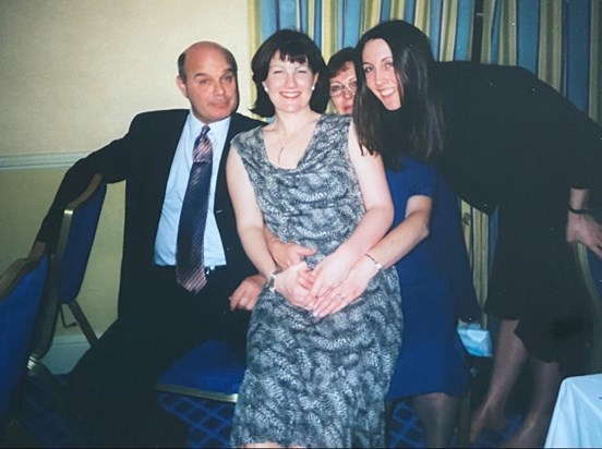 Pete and his girls at Richard and Adele’s wedding, December 2002