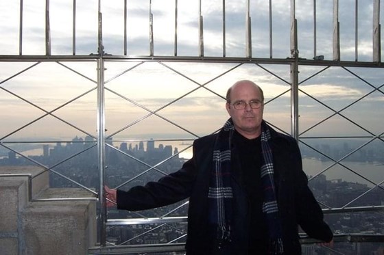 Pete at the top of the Empire State Building, 2004