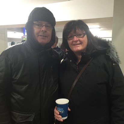 Bumping into his niece Joanne at The Hawthorns