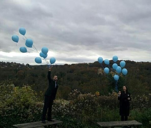 Lucian's Balloon Release