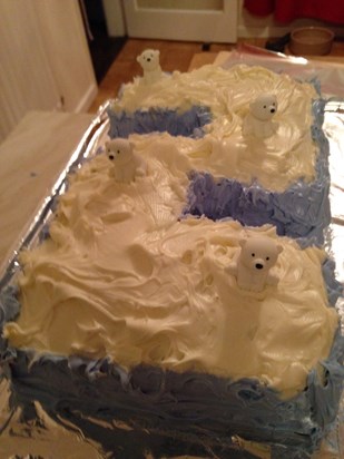 Polar bear cake x
