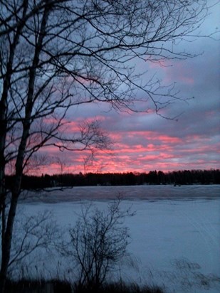 Winter Dawn over Dewey Lake
