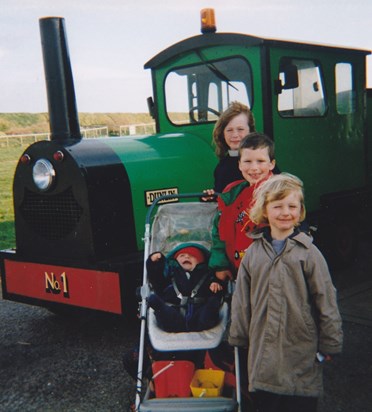 All aboard the noddy train (but Ben is not impressed).