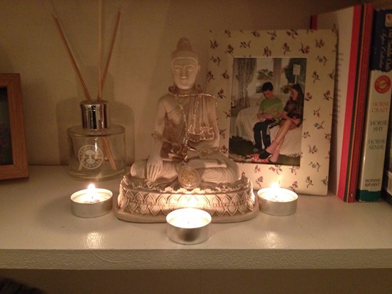Another of Will's Buddha figures - now in Harri and Jamie's flat 