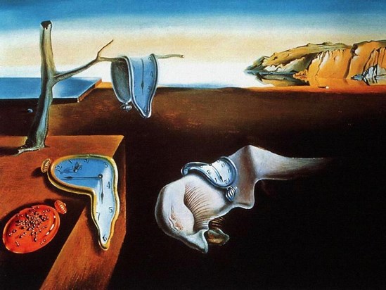Persistence of Memory (by Dali) (one of Will's favourite artists). Time is elastic.....