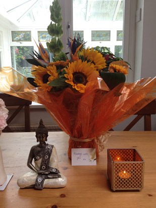 Beautiful flowers from Nick .....