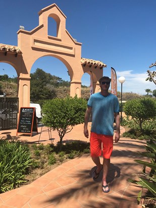 Sam White in Resort in Fuengirola, April 2019