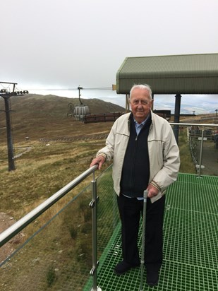 Dad at the top of Ben Nevis 2019
