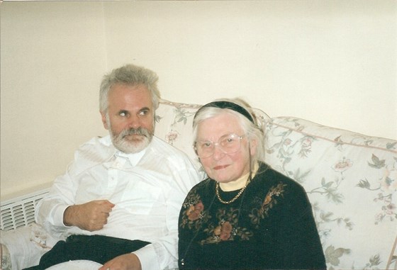 George with his Mother Mabel.