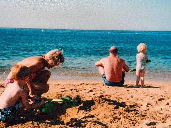 On the beach 