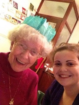 Emily and Nan at Christmas. She was very amused that my iPod has a front camera :)