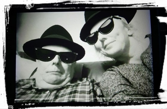 Dad does Blues Brothers impression ??