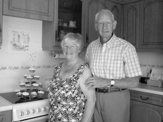 Brian & Mavis on their 50th Wedding Anniversary, 11th June 2010. 