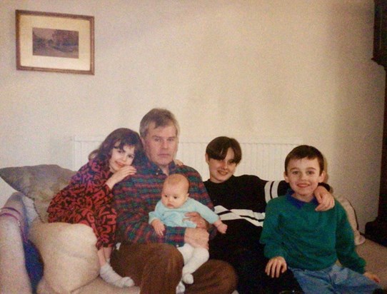 With the children circa 1996