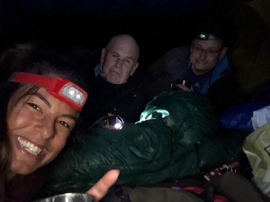 Bivvy Hike - Bedding down for the night under the stars (no tent - 1st December 2018