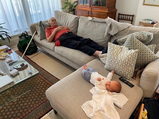 Jude and Dad napping