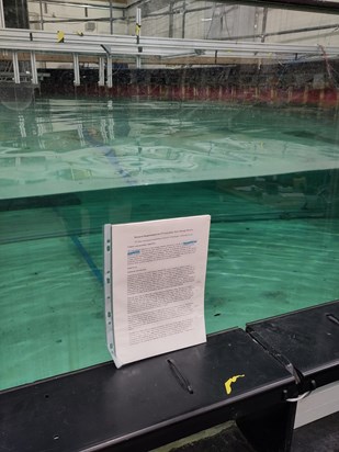 Edinburgh Curved Tank, with 'Research Requirements for 4th Generation Wave Energy Devices'.