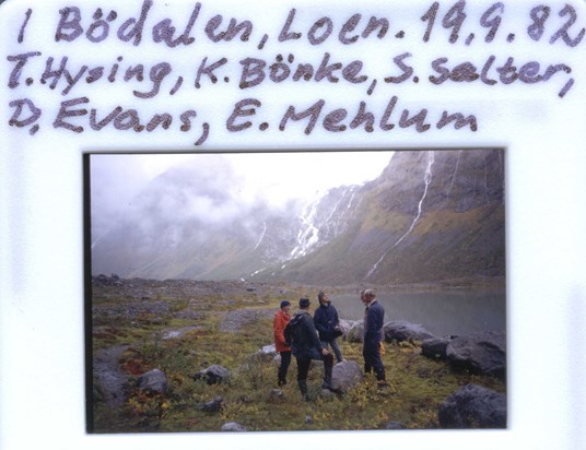 Another photo from the visit to Bødalsbreen, Norway, on 19 September 1982, courtesy of Professor Johannes Falnes.
