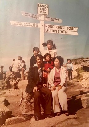 Family holiday at Lands End in 1979