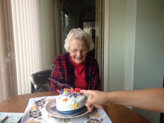 IMG 0792 Geoffs mum on her 93rd birthday.