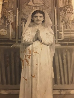 Mum's holy communion  aged 7 xx