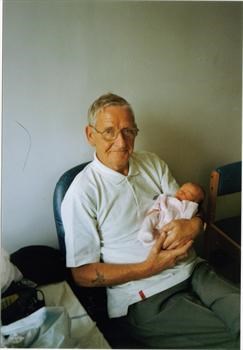 dad holding the baby