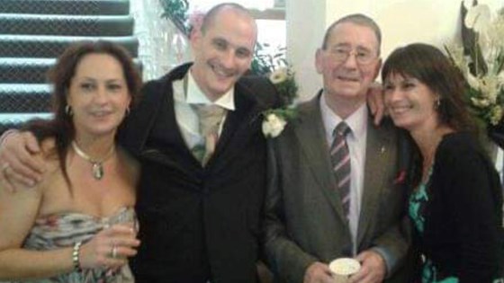 Dad , me , Paul and Tracey