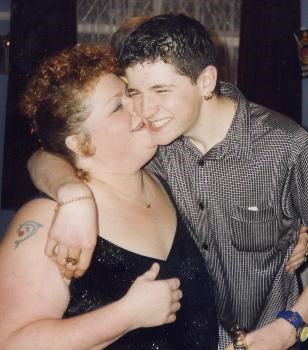 Mum (Sian) and Robbie New Years Eve 1999