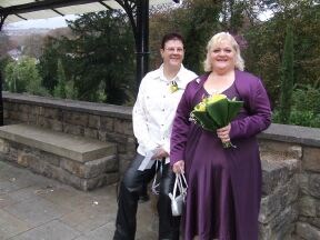 Mum n Amanda off to their wedding reception