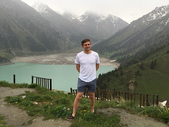 Exploring mountains in Kazakhstan!