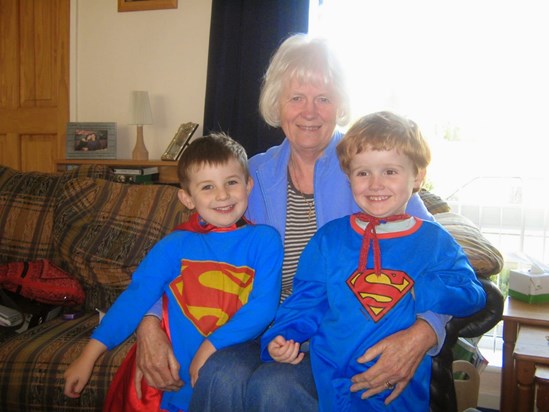 Mum with young Joe and young Dominic