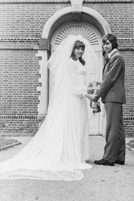 Rosslyn & Brian's wedding day, 20th May 1972.
