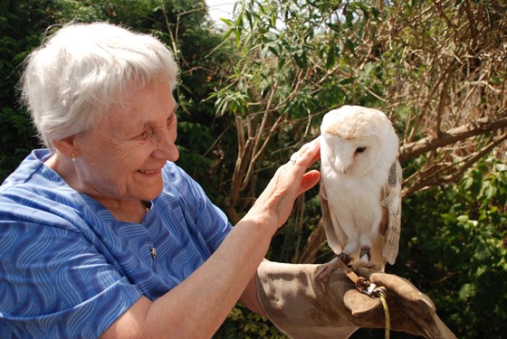 Mum and a barn owl
