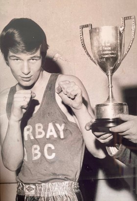 One of Jim's boxing achievements, 1966. 