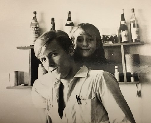 Walter with his sister Renate in Dubai 1968
