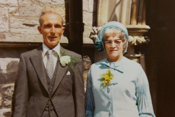 Nina and Jim, at Philip and Sheila's wedding, 1973