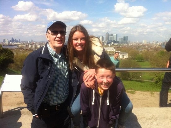 Grandad, Sam & Holly- Greenwich Park 2014