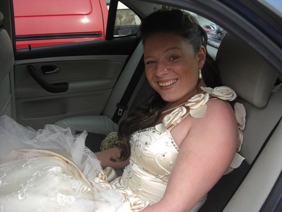 Zoe on her wedding day in 2010