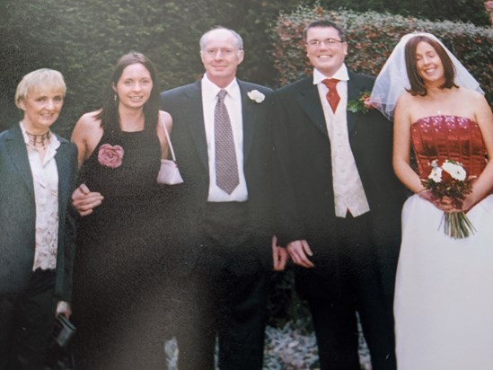Simmon's wedding 2003. Love to you all XXX