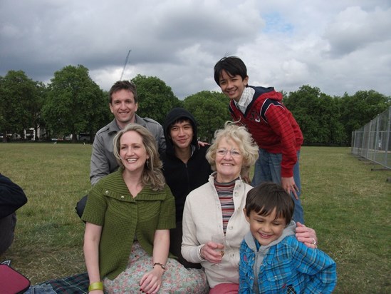 Hyde Park with family